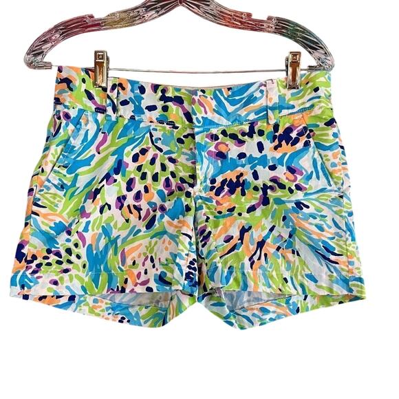 Lilly Pulitzer Chipper Short White Sea Soiree Size 0 - Picture 1 of 6